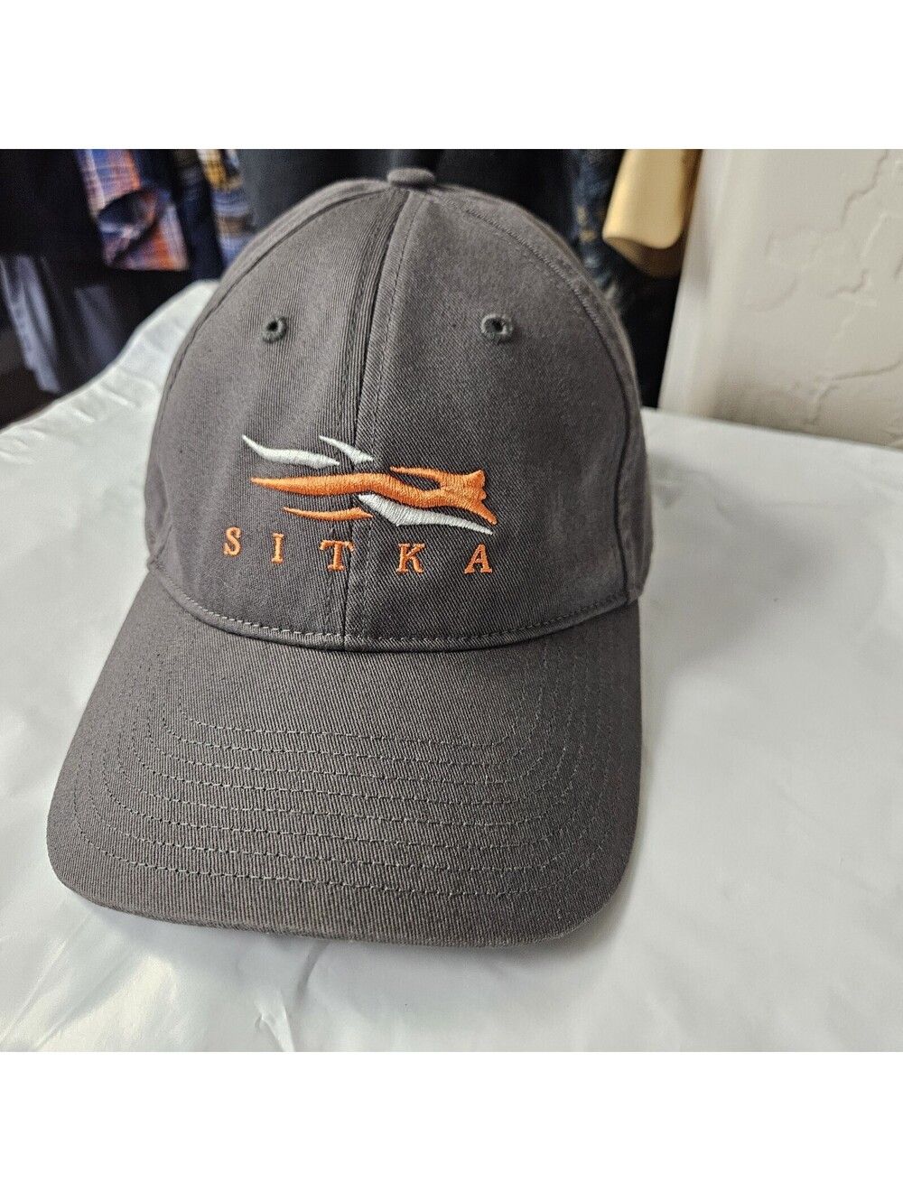 SITKA GEAR Baseball Cap Embroidered Logo Men OSFA Slide Adjust